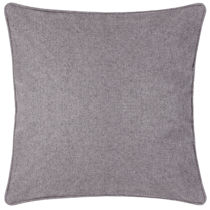 Dawn Square Throw Pillow Cover, Charcoal