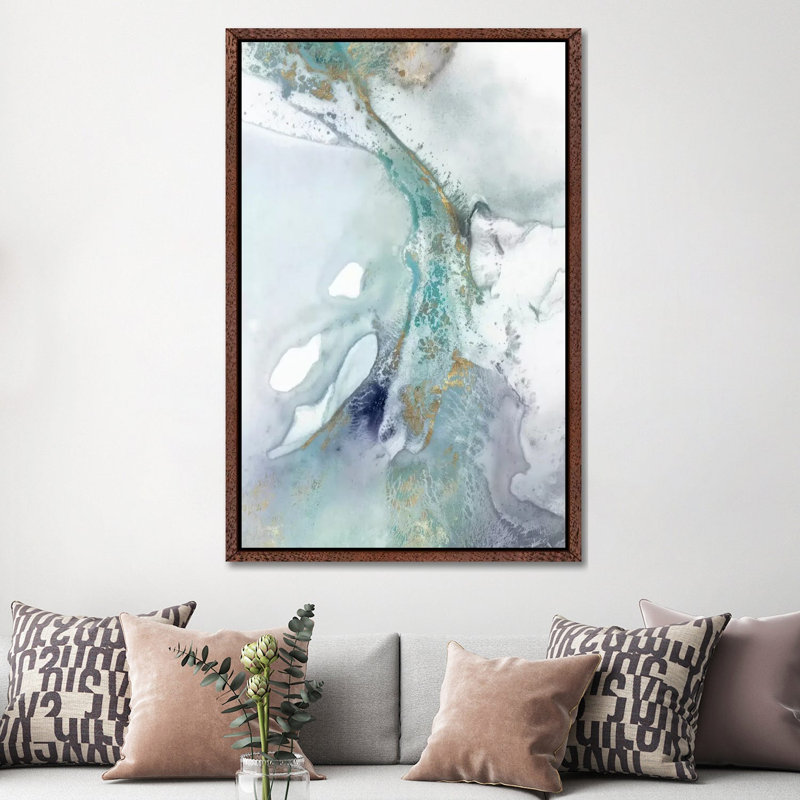 Blotting II by Isabelle Z - Print on Canvas, Classic Brown Wood Framed, 152.5 cm H x 101.5 cm W