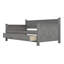 Lit de jour simple avec 2 grands tiroirs Rhonnie, structure en forme de X-640994338