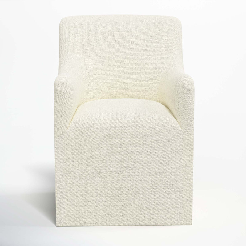 Howth 20.75'' H Upholstered Armchair, Milsap Canvas Sustain® Tweed