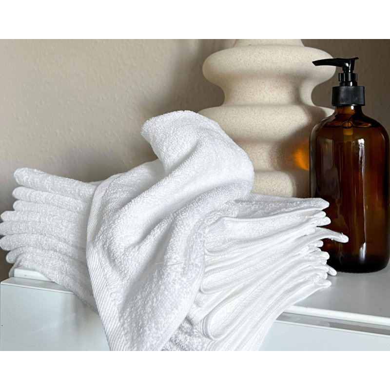 Midweight Towels, White