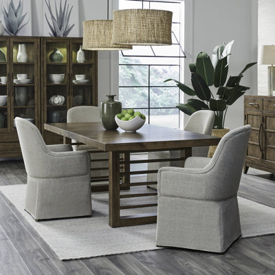 Hinkle 5 Piece Double Pedestal Dining Table Set
