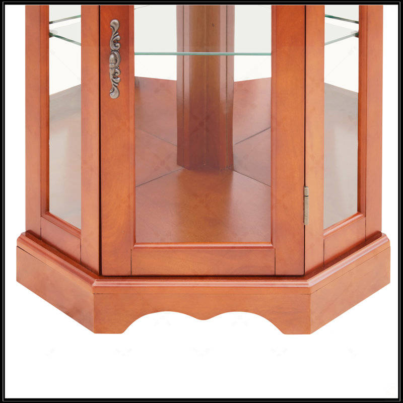 Vitrine de coin avec lumières