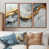 Toile avec cadre flottant brun