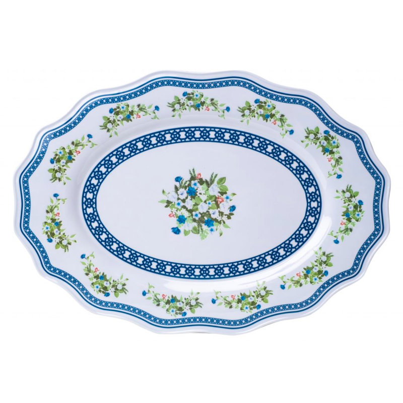 TRELLIS AND TOPIARY MELAMINE SERVING PLATTER