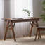 Bureau avec rangement, bureau moderne en MDF et noyer de 145 cm pour la maison ou le bureau à domicile