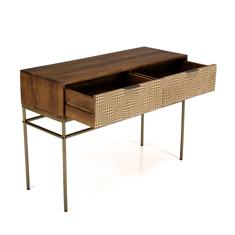 Aletza 110cm Solid Wood Console Table