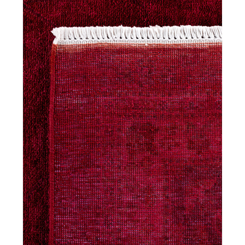 Overdyed One-of-a-Kind 9' 2" X 11' 10" Hand Knotted Area Rug