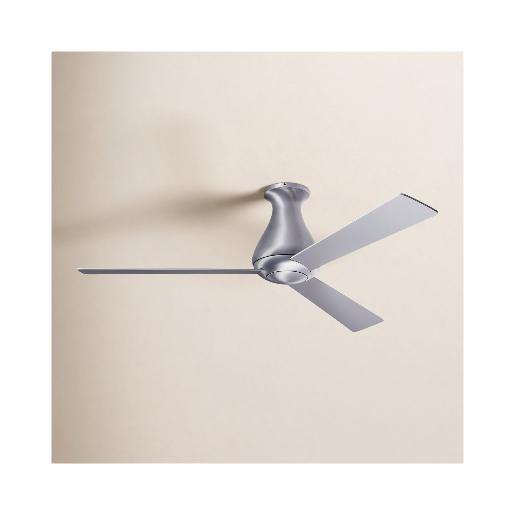 Altus 52'' 3 Blade Ceiling Fan, Brushed Aluminum, Aluminum, Wall Control with Remote Handset (2-wire)