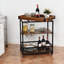 Diara Solid Wood Kitchen Cart