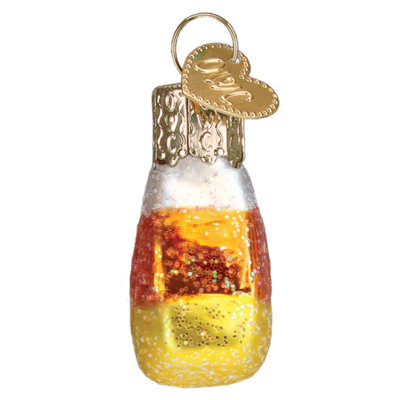 Old World Christmas Blown Glass Ornament for Tree, Mini Candy Corn