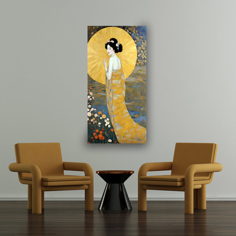 Golden Umbrella, 36" H x 18" W