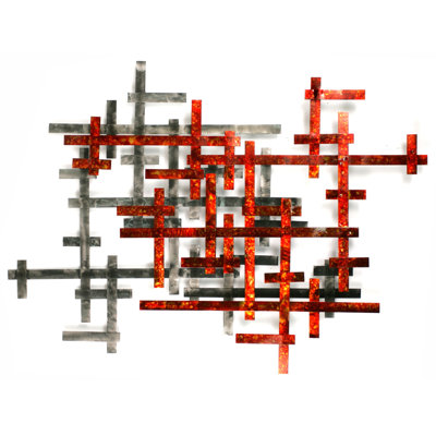 Handmade Modern Abstract Wall Decor on Metal