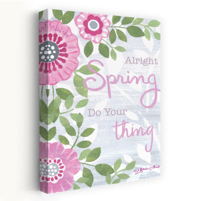 «Spring Do Your Thing», art floral printanier contemporain