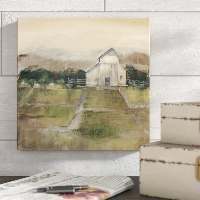 Rural Sunset I - Wrapped Canvas Painting, 81 cm H x 81 cm W