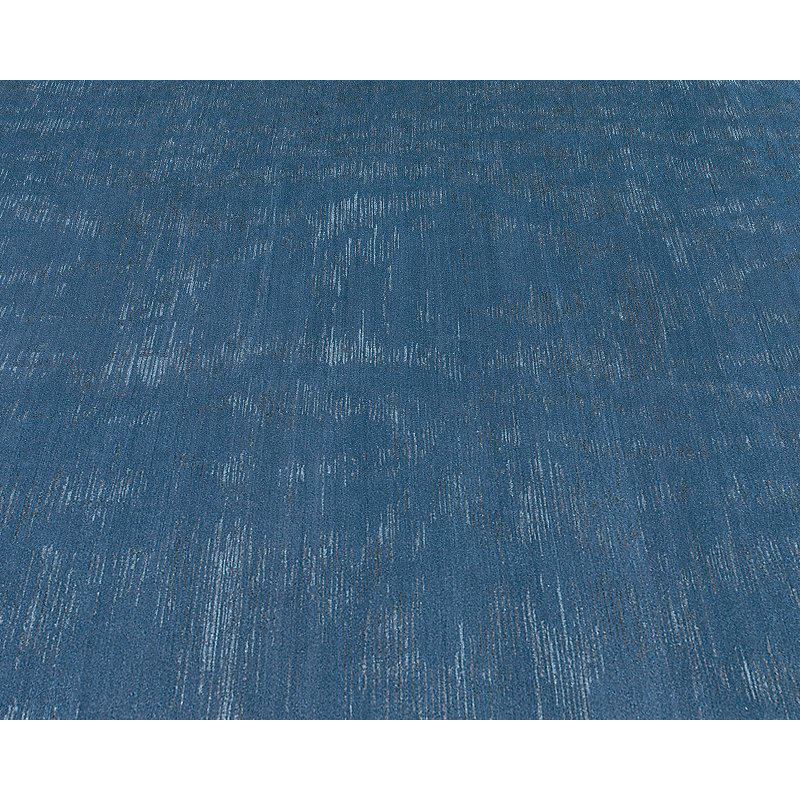Moire Area Rug in Blue