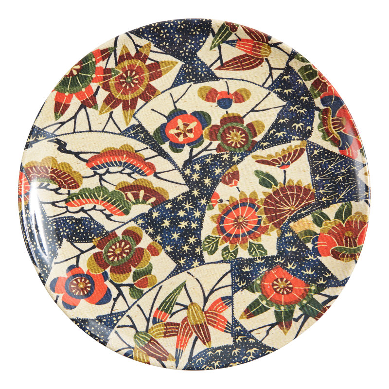 Assiette plate en mélamine 11 po Mahaila, ensemble de 4