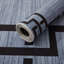Enrica Polypropylene Grey/Black Area Rug, Bedroom, Hallway Rug-458828280