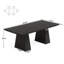 Tables de salle à manger en bois durable, style moderne noir spacieux pour la cuisine