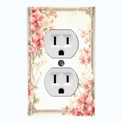 Christmas Festive Tree Lights 1 - Gang Duplex Outlet Standard Wall Plate