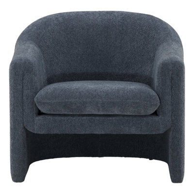 Alda Polyester Blend Upholstered Occasional Accent Chair, Cream