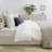 Housse et insert de coussin rectangulaire en coton Bowie