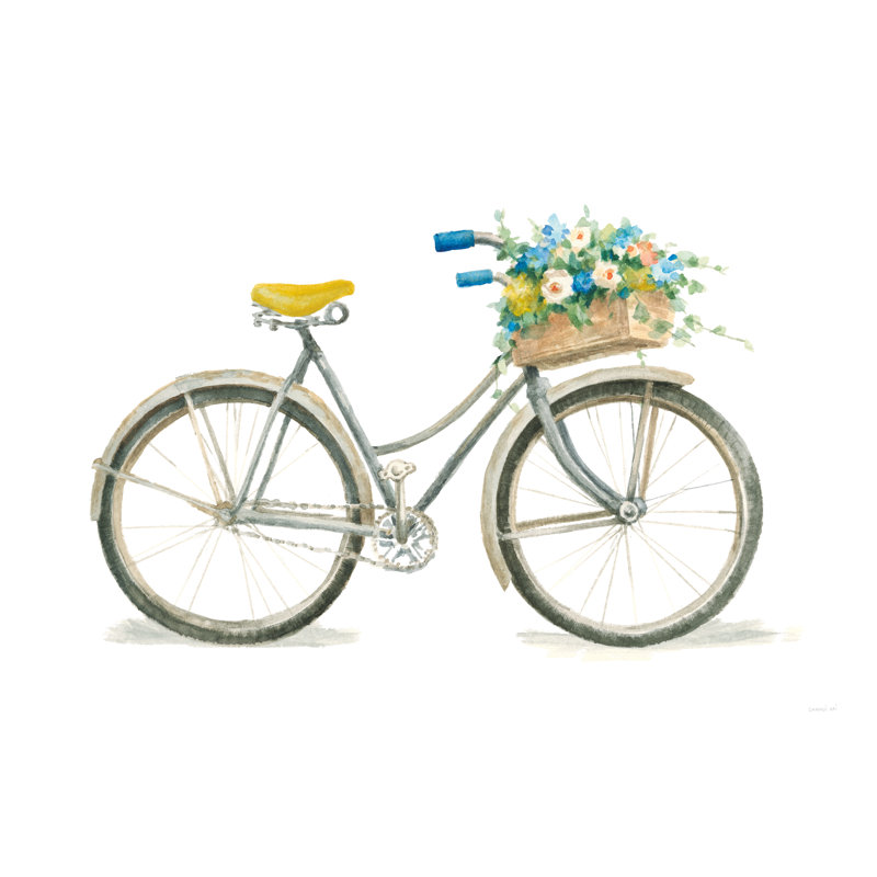 Floursack Home I On White by Danhui Nai - Wrapped Canvas Painting, 20cm H x 30cm W