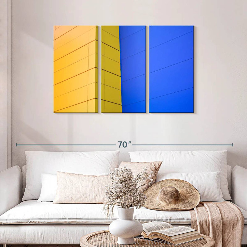 Abstrait architectural, H 28 po x l 45 po