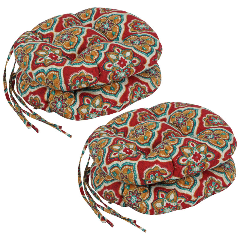 Outdoor 3.5'' Dining Chair Seat Cushion, Adonis Jewel