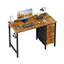 Bureau d'ordinateur à 4 tiroirs, bureau d'écriture en tissu-1619740137-1619740136