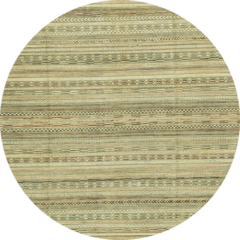 Tapis abstrait moderne 2452, Rond 7 pi
