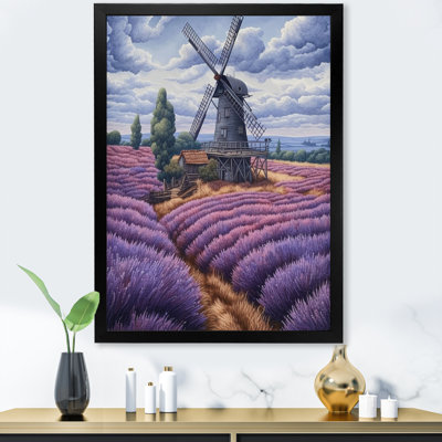 Lavande Mills II - paysages, reproduction d'art sur toile