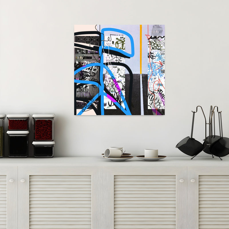 Art contemporain, art contemporain abstrait, H 18 po x l 18 po