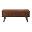 Table de bout avec rangement en noyer de 1 pièce