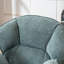 Fauteuil d'appoint pivotant rembourré et capitonné-969980316