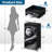 4 Drawer Dresser for Bedroom, Narrow Chest of Drawers, Wooden Top and Study Iron Frame 18"x37.5"-(WxH)