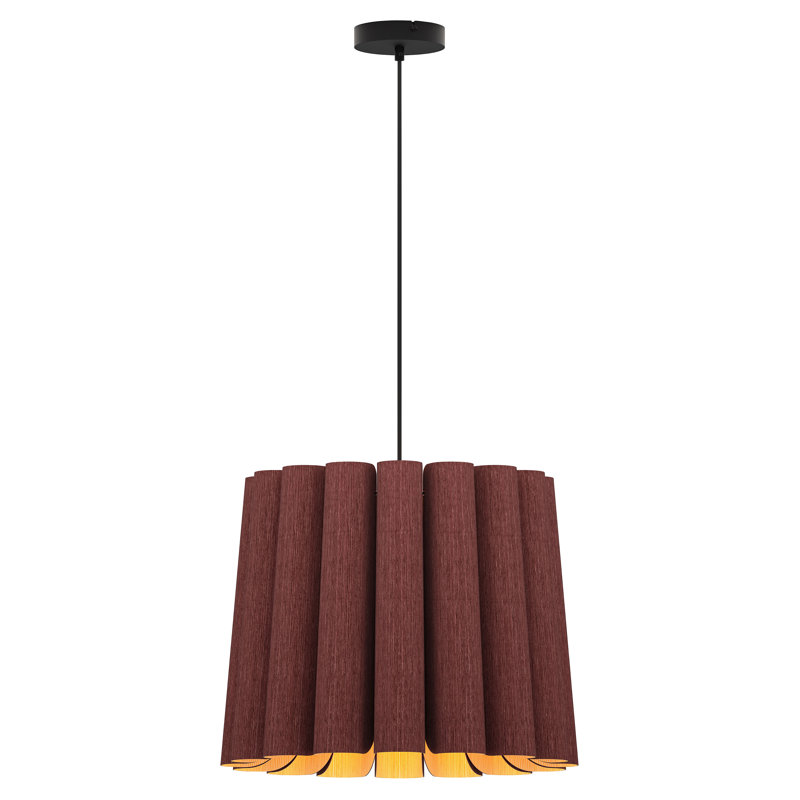 Luminaire suspendu unique à 1 lumière Renata, Violet