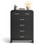 Commode 4 tiroirs cannelée Ebern Designs-1935337365