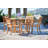 Curtis 47.25-inch Round Teak Outdoor Dining Table