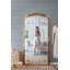 Miroir pleine grandeur 76 po x 40 po, miroir de plancher en métal doré antique pour le salon, la chambre à coucher
