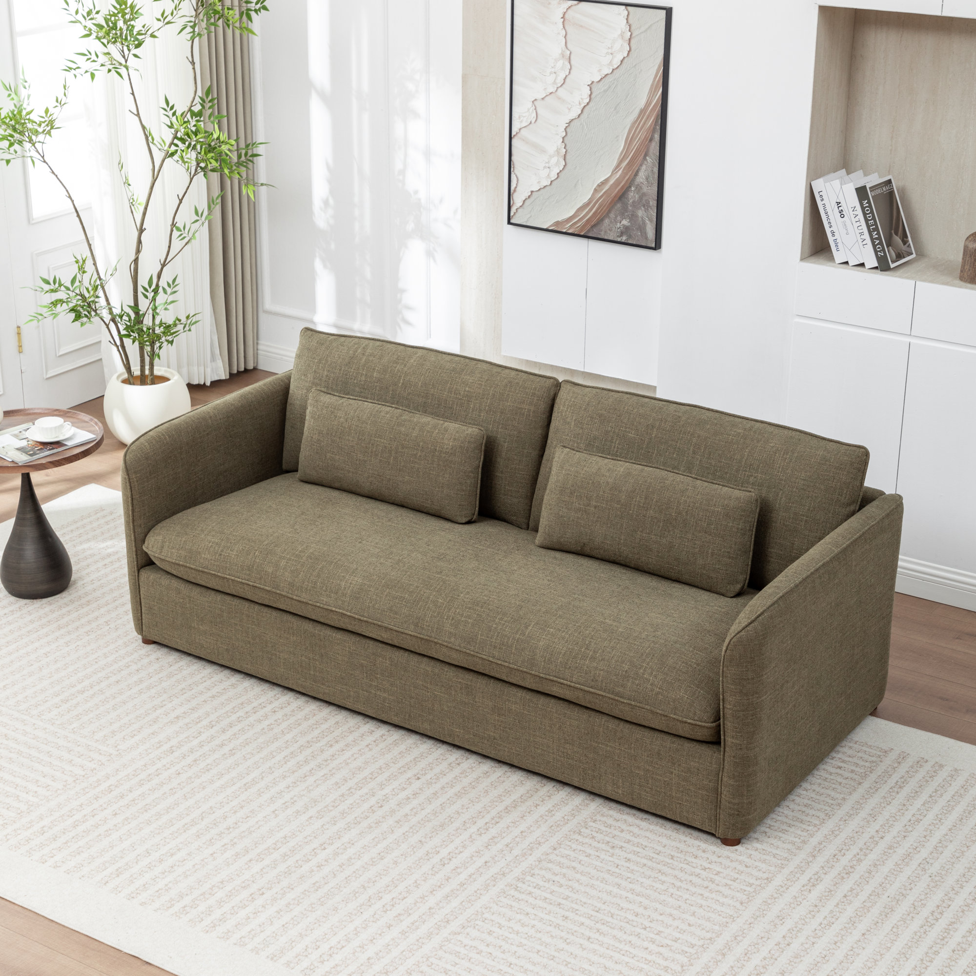 Faye 84” Upholstered Sofa - Thumbnail 2