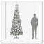 Arbre de Noël artificiel enneigé 9 pi