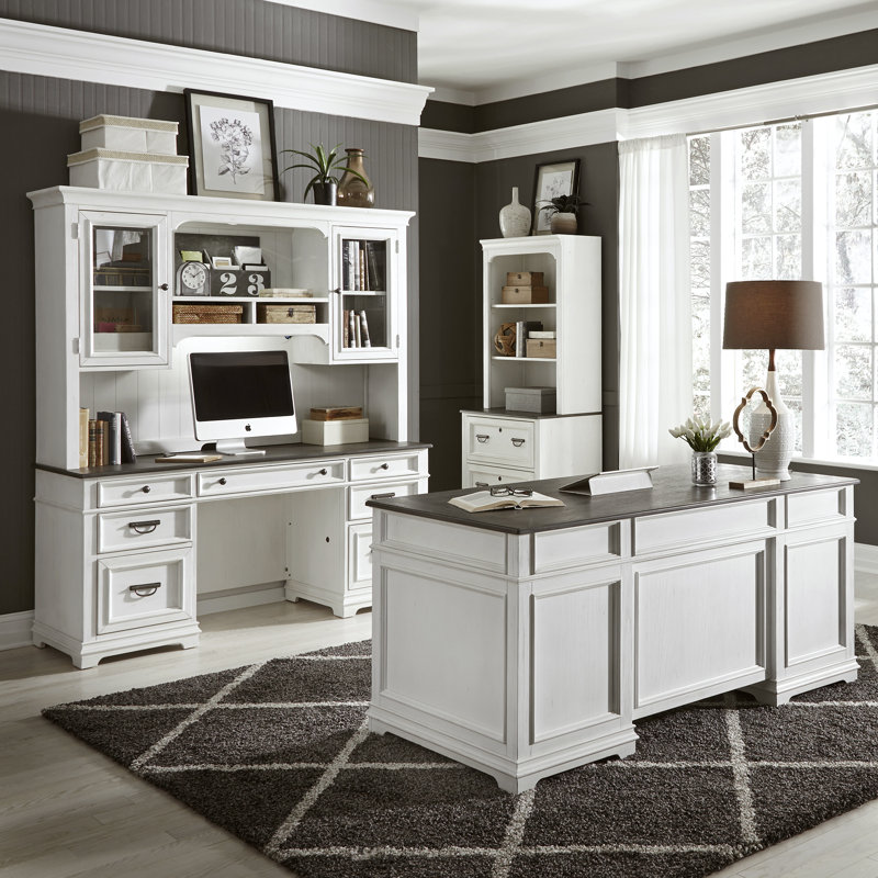 Ensemble de bureau complet avec bureau et crédence Colburn
