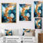 «Blue and Brown Geyser», reproduction d'art sur toile, formes abstraites-724908729-724908704