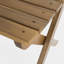 Ensemble de patio pliant en bois d'acacia massif - 4 chaises et table