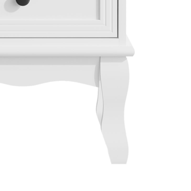 Table de chevet moderne avec 2 tiroirs - table de chevet de style champêtre avec pieds élégants
