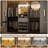4FT-9FT Closet Organizer System with Drawer & 4 Hanging Rods