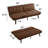 Space-saving Linen Sofa Bed With Modern Adjustable Backrest