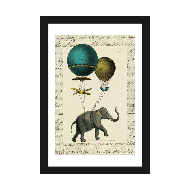 "éléphante i" , impression sur toile tendue, H 24 po x l 16 po x P 1 po, Papier beaux-arts encadré noir, Blanc