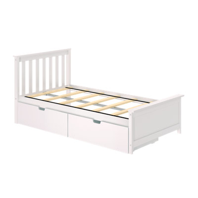 Boling Twin 2 Drawer Solid Wood Platform Bed 